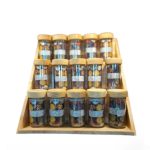 ست ادویه 15 عددی چوب رابر مدل پله ای 47 کد 99001r